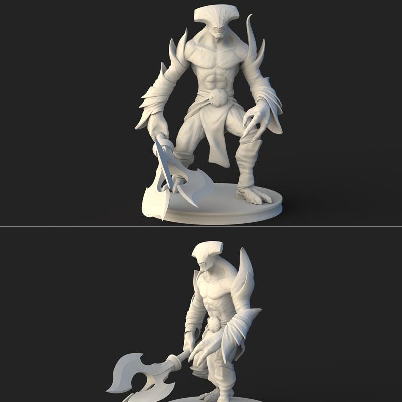 DOTA2 虚空之灵 3D打印模型|Dota 2 – Fanart Faceless Void – 3D Print Model STL