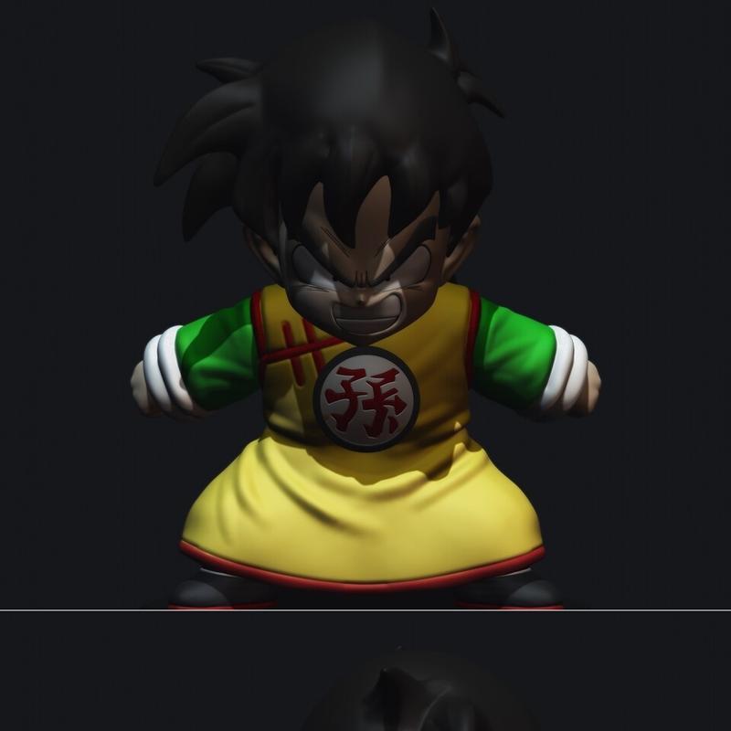 龙珠英雄Gohan Kid 3D打印模型|Gohan Kid – 3D Print Model STL