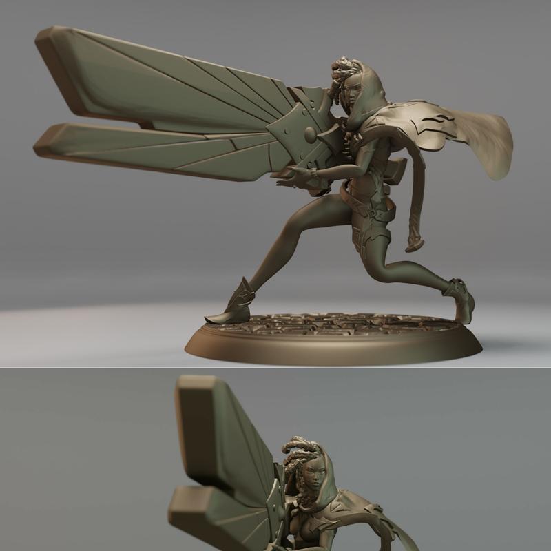 Senna - 英雄联盟 3D打印模型|Senna – League of Legends – 3D Print Model STL