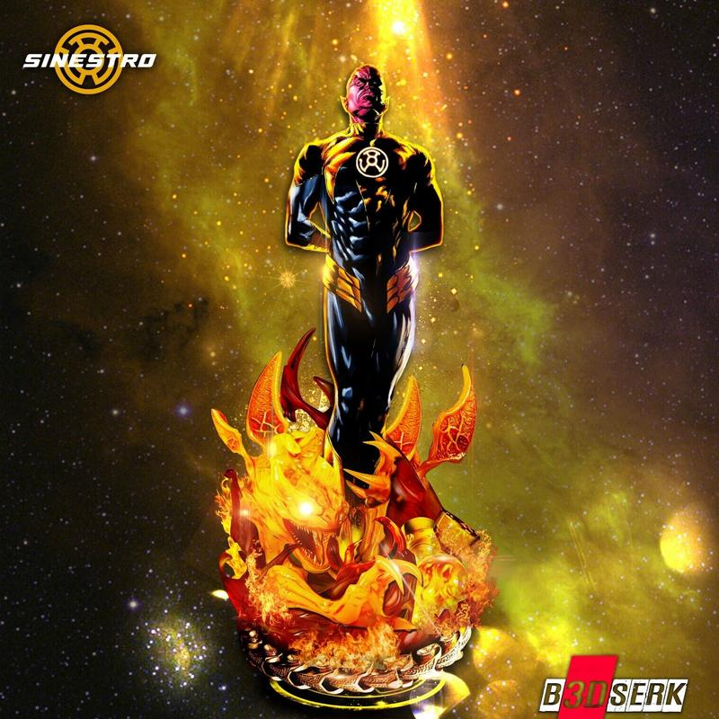 赛罗斯特-3D打印模型-赛罗斯特角色模型|Sinestro – 3D Print Model STL