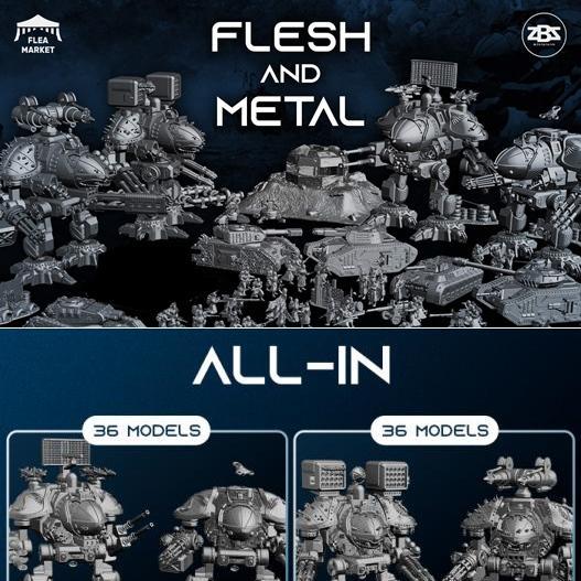 金属与 flesh——3D打印模型|Flesh and Metal – 3D Print Model STL
