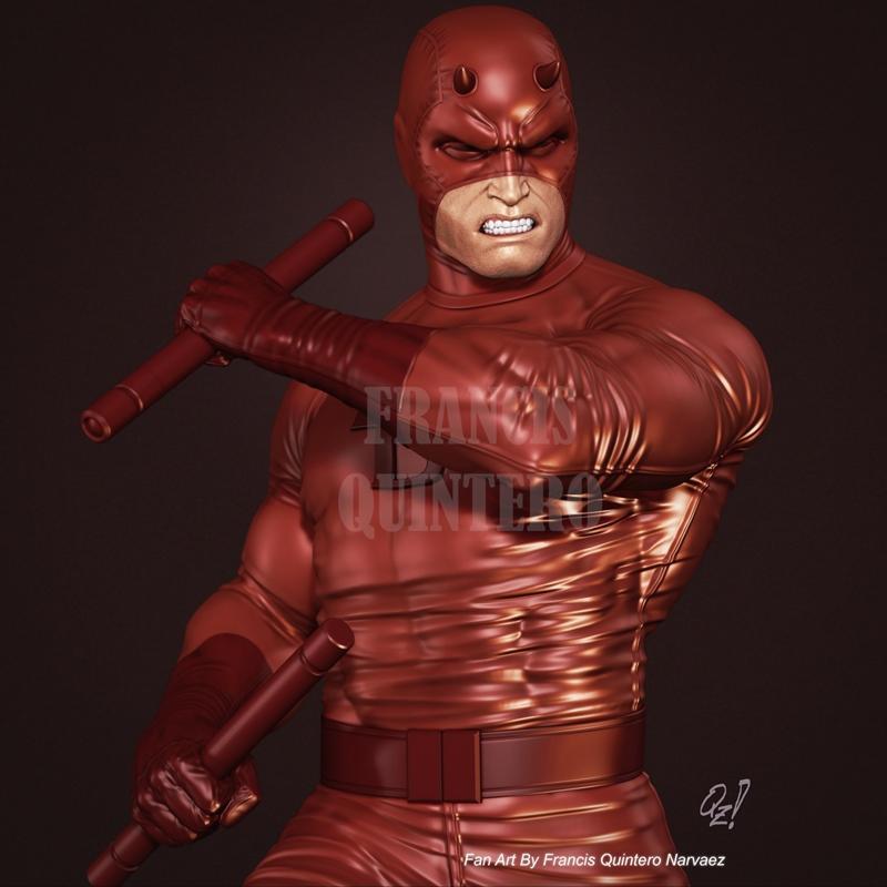 弗兰西斯Q 钢铁侠 3D打印模型|Francis Q Daredevil – 3D Print Model STL