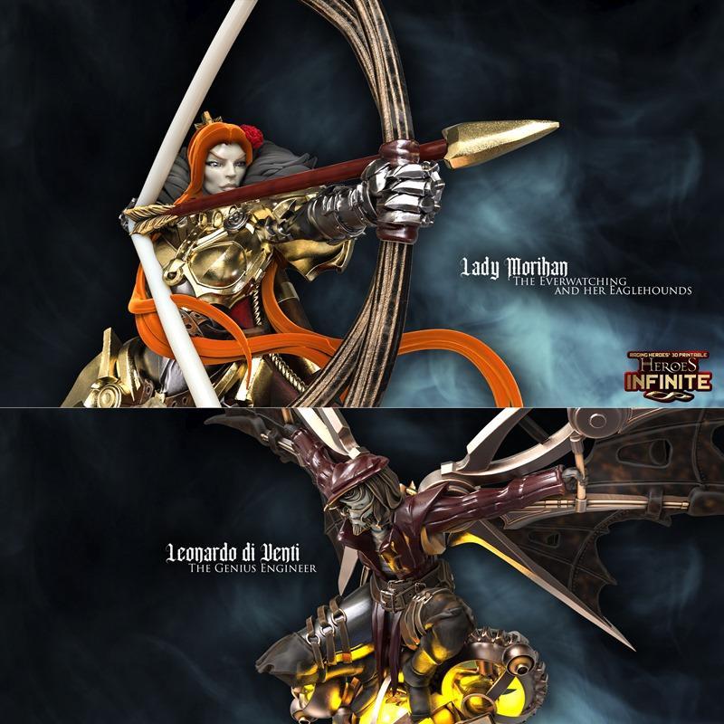 英雄无限——天使之城的狂乱混沌 3D打印模型|Heroes Infinite – Rampant Chaos in the City of Angels January 2023 – 3D Print Model STL