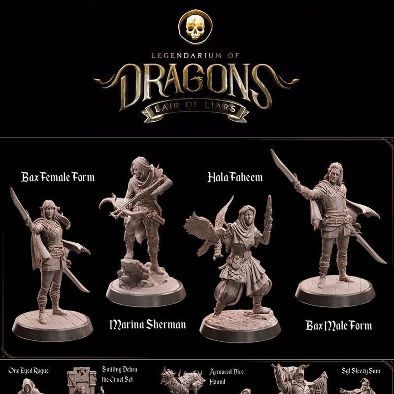 洛特工作室幻想世界——龙穴谎言传奇 3D打印模型|Loot Studio Fantasy – Legendarium of Dragons Lair of Liars January 2023 – 3D Print Model STL