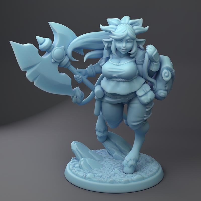 牛仔女孩 3D打印模型|Cow girl – 3D Print Model STL