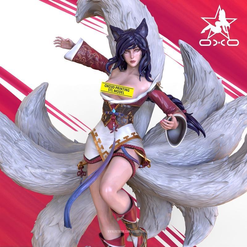 OXO3D - 泰坦之拳 - 阿里亚娜3D打印模型|OXO3D – Ahri League Of Legends – 3D Print Model STL