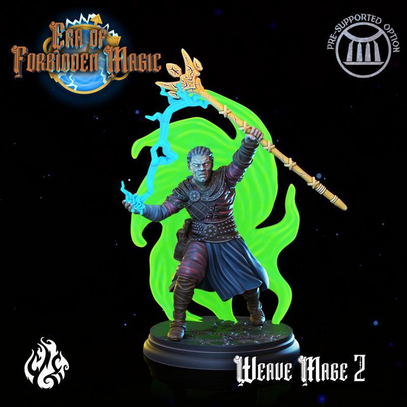 禁术时代魔法编织师3D打印模型|Crippled God Foundry – Era of Forbidden Magic – Weave Mage 2 – 3D Print Model STL
