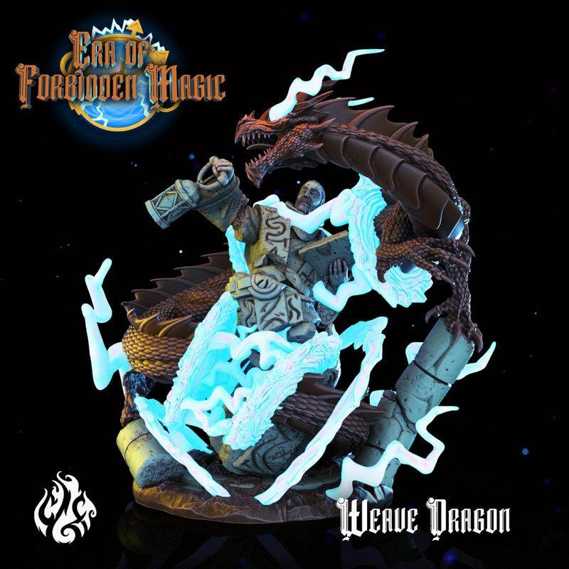 禁魔时代·织龙 3D打印模型|Crippled God Foundry – Era of Forbidden Magic – Weave Dragon – 3D Print Model STL