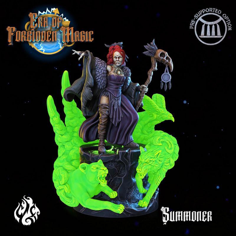 禁魔时代召唤师3D打印模型|Crippled God Foundry – Era of Forbidden Magic – Summoner – 3D Print Model STL