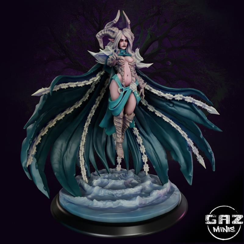 恶魔女皇 3D打印模型|Devilin Witch Queen – 3D Print Model STL