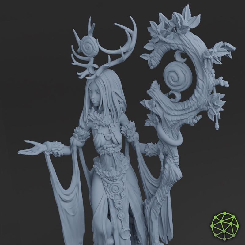 森林精灵图鉴——3D打印模型|Delilah Faun of the Forest – Atlas – 3D Print Model STL