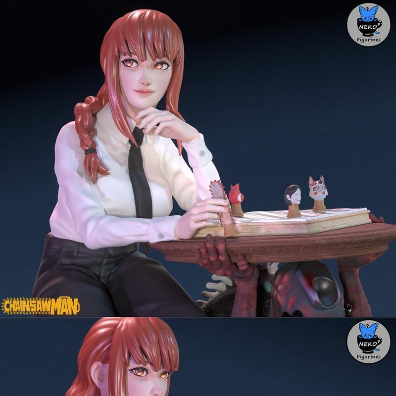 Makima（ Chainsaw Man ）3D打印模型宠物玩偶|Makima (Chainsaw Man) – Neko Figurines – 3D Print Model STL