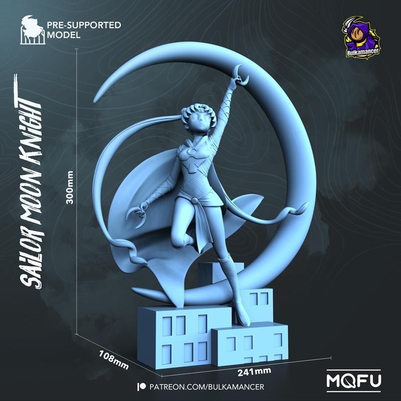 水手月骑士 - Bulkamancer - 3D打印模型|Sailor Moon Knight – Bulkamancer – 3D Print Model STL