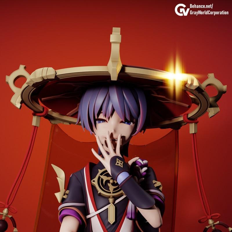 原神-萨姆鲁克-3D打印模型|Scaramouche – Genshin Impact – 3D Print Model STL