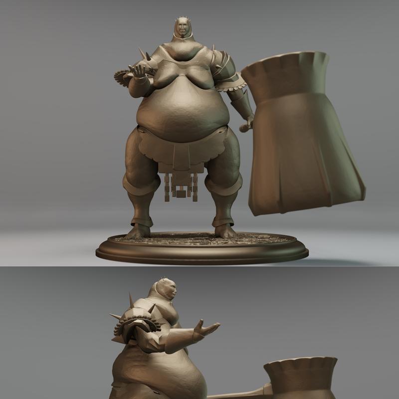 暗黑之魂 丧尸恶魔与刽子手莫夫 3D打印模型|ASYLUM DEMON and Executioner Smough – Dark Souls – 3D Print Model STL