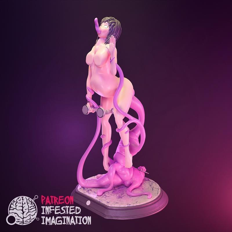 3D打印模型：TENTACLE BELLY角色造型|TENTACLE BELLY – 3D Print Model STL