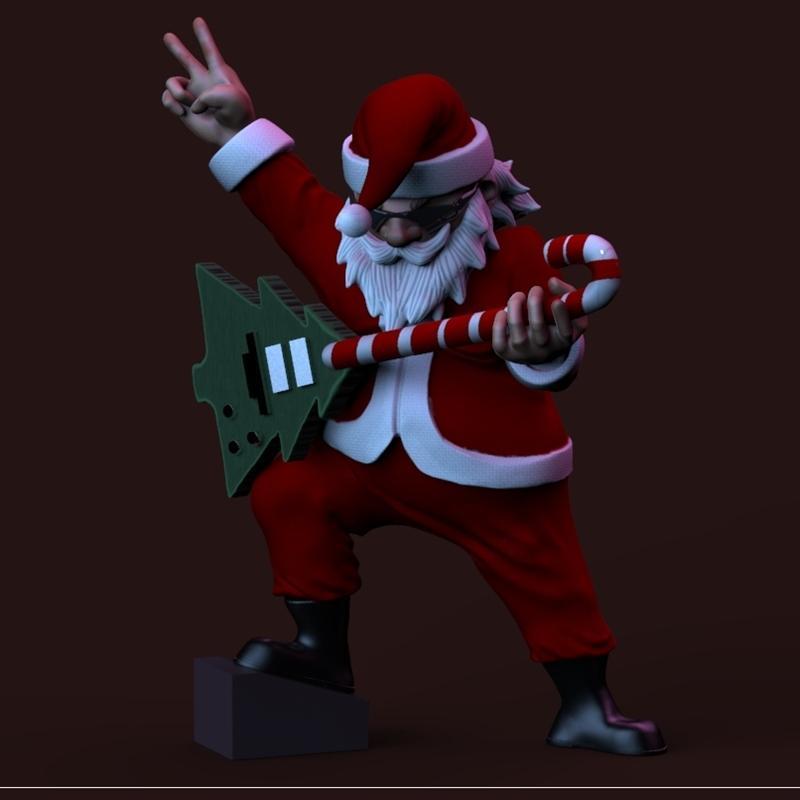 圣徒岩雕 - 3D打印模型|Santa Rockero – 3D Print Model STL