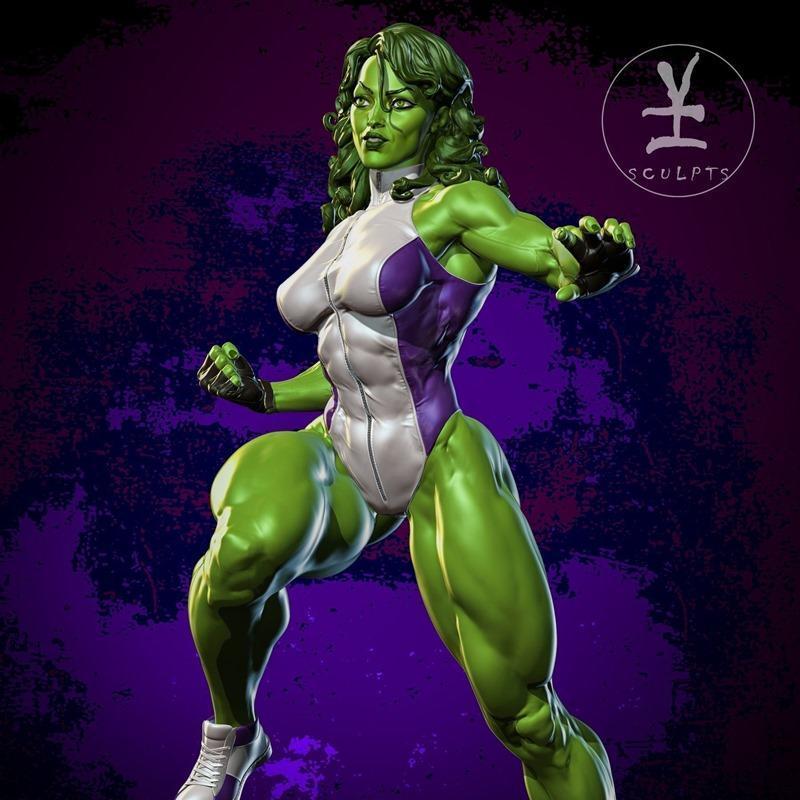 她 Hulk 3D打印模型|She Hulk – 3D Print Model STL