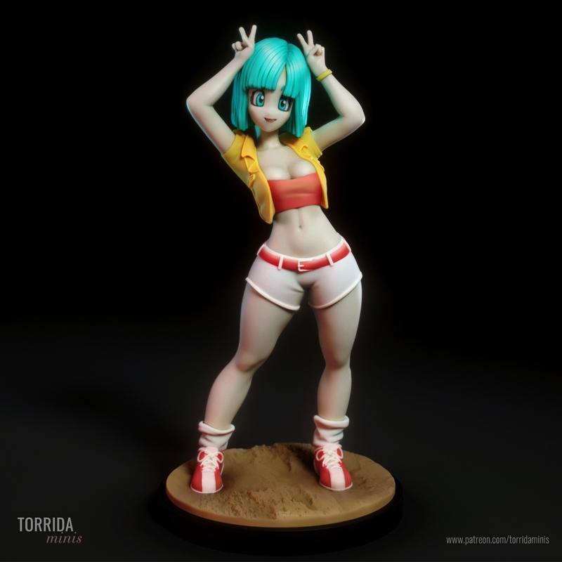 Bulma - 托里达迷你模型 - 3D打印雕塑|Bulma – Torrida Minis – 3D Print Model STL