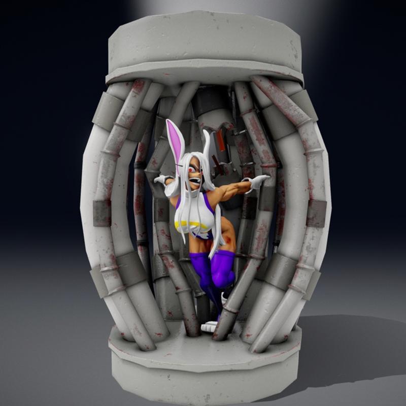 我的英雄academia 镜莫 3D打印模型|Mirko – My Hero Academia – 3D Print Model STL