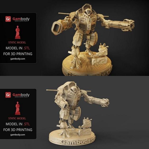 TAU XV109 3D打印模型：Y’Vahra角色造型|TAU XV109 Y’Vahra – 3D Print Model STL
