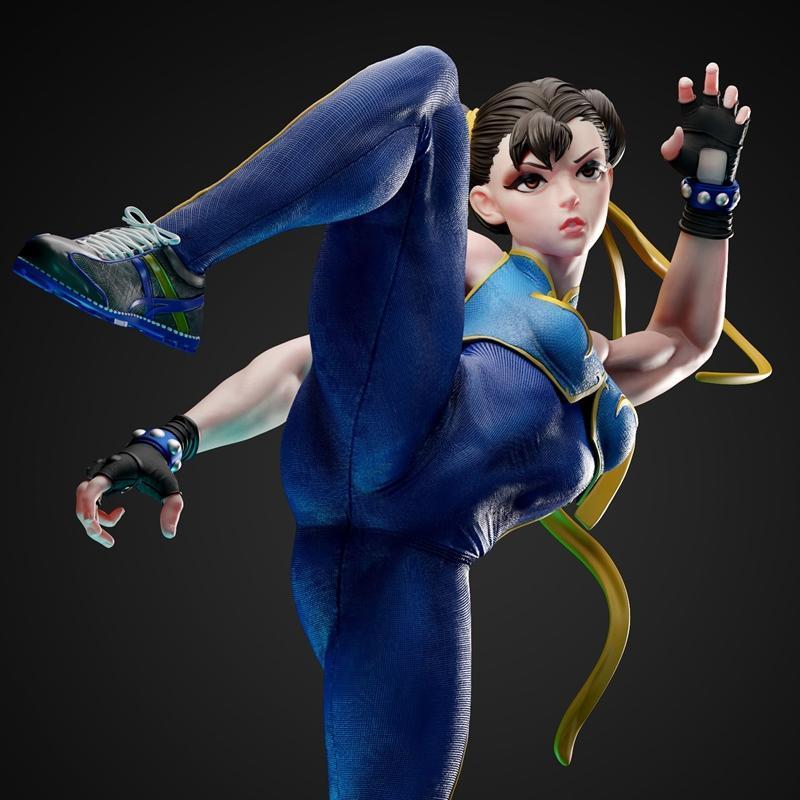 街霸春丽 3D打印模型|Chun-Li – Street Fighter – 3D Print Model STL