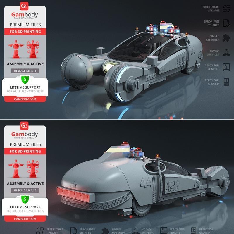 Police Spinner - 3D打印模型|Police Spinner – 3D Print Model STL