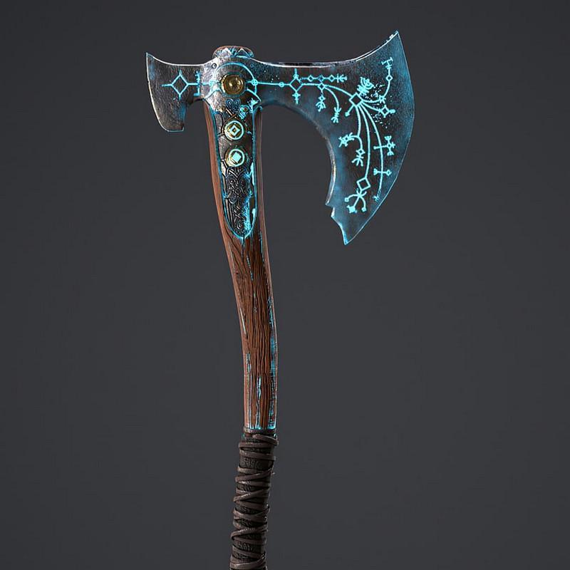 战神巨斧——莱维athan 3D打印模型|Leviathan Axe God of War – 3D Print Model STL