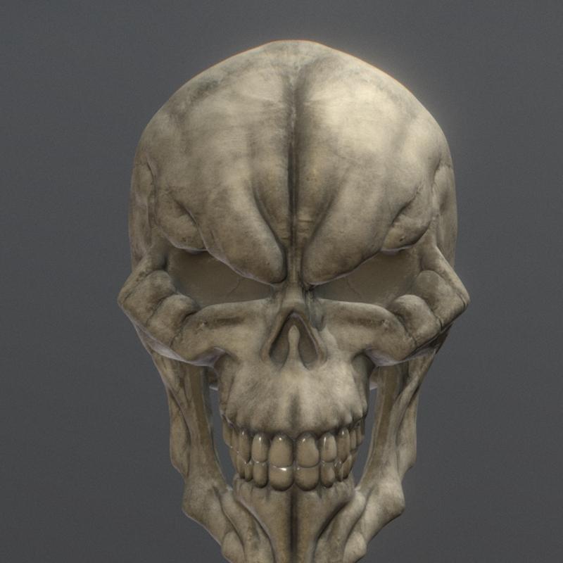 死灵王——3D打印模型|King of the Dead Skull – 3D Print Model STL