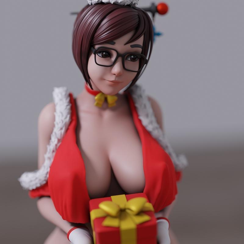 使命召唤圣诞节——莫莫吉——3D打印模型|Mei Overwatch XXXmas – Momoji – 3D Print Model STL