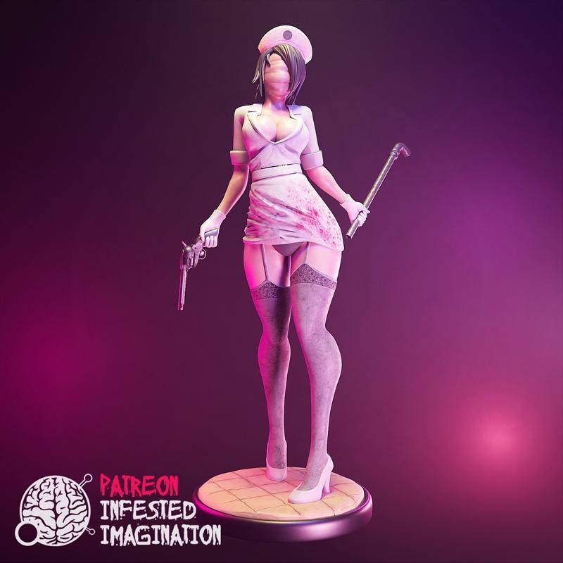寂静山镇护士 3D打印模型|Silent Hill Nurse – 3D Print Model STL