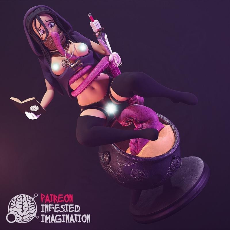 巫师——被感染的想象——3D打印模型|Witch – Infested Imagination – 3D Print Model STL