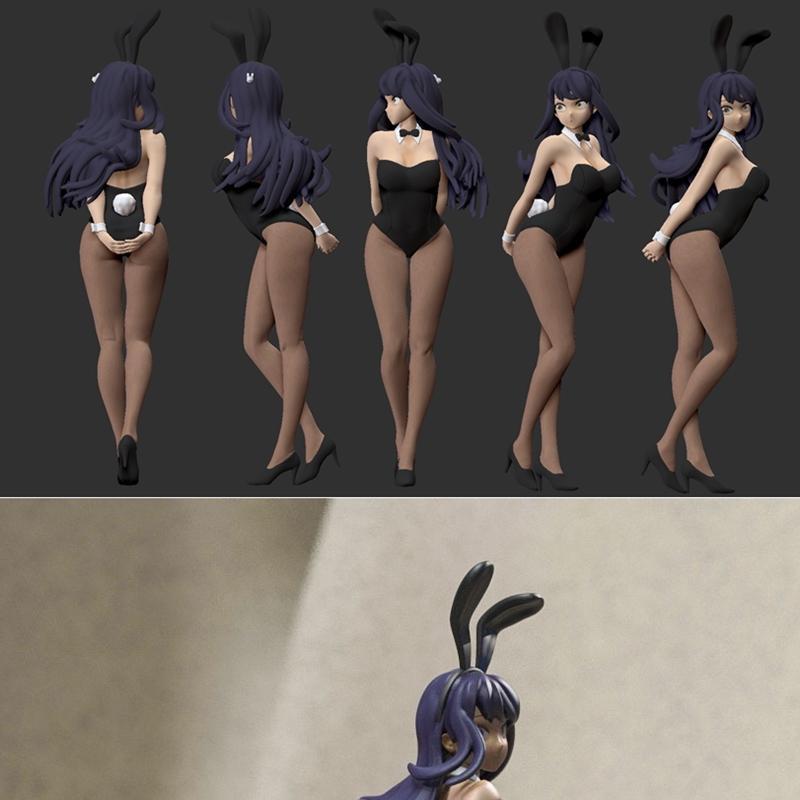 3D打印模型：Mai Sakurajima角色造型|Bunny Girl – Mai Sakurajima – 3D Print Model STL