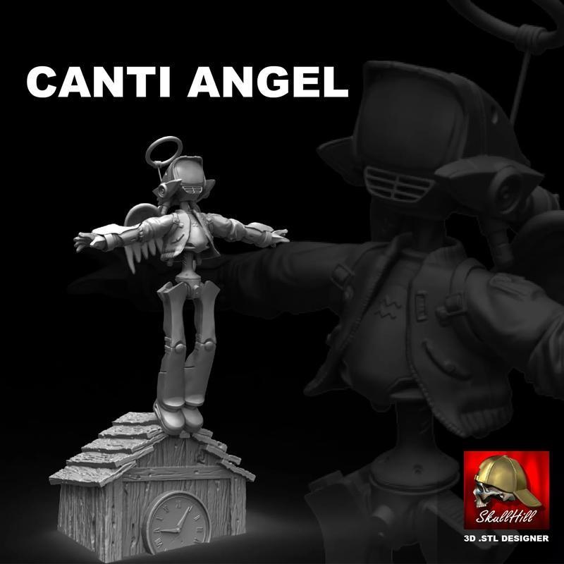 Coly Cooly动漫角色天使模型3D打印文件|Canti Angel from cooly cooly anime – 3D Print Model STL