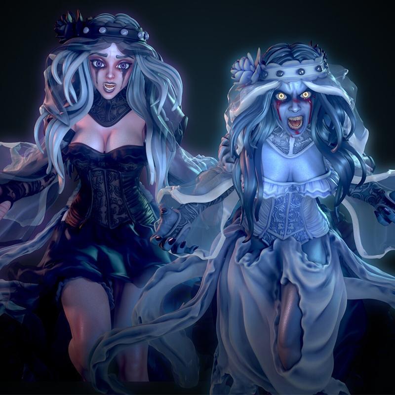 Valeria与Marina——《La llorona》3D打印模型|Valeria and Marina – La llorona – 3D Print Model STL