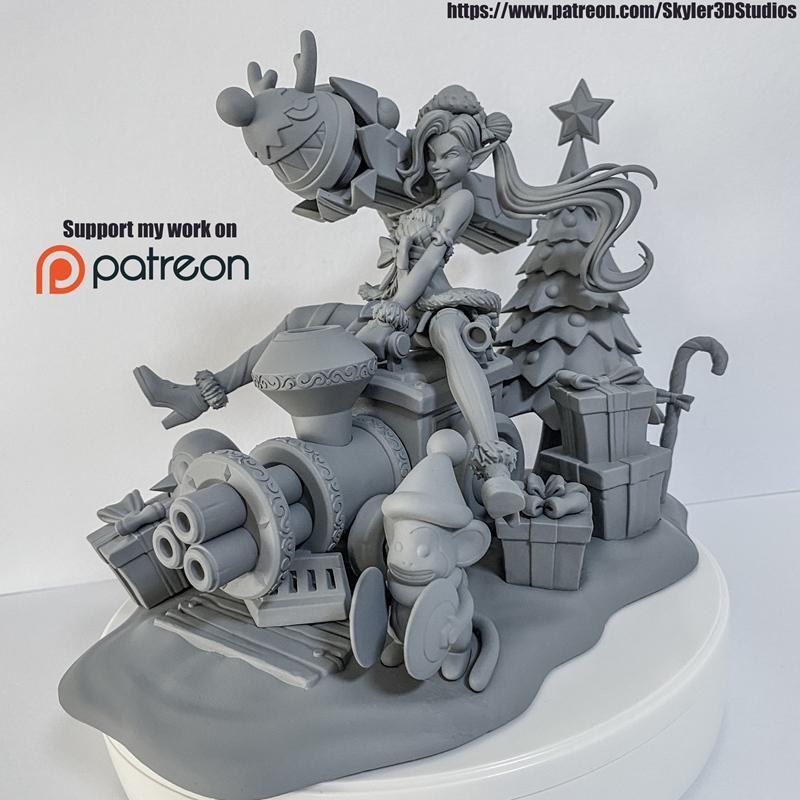 英雄联盟珍妮弗·精灵皮肤 3D打印模型|League of Legends Jinx The Ambitious Elf Skin – 3D Print Model STL