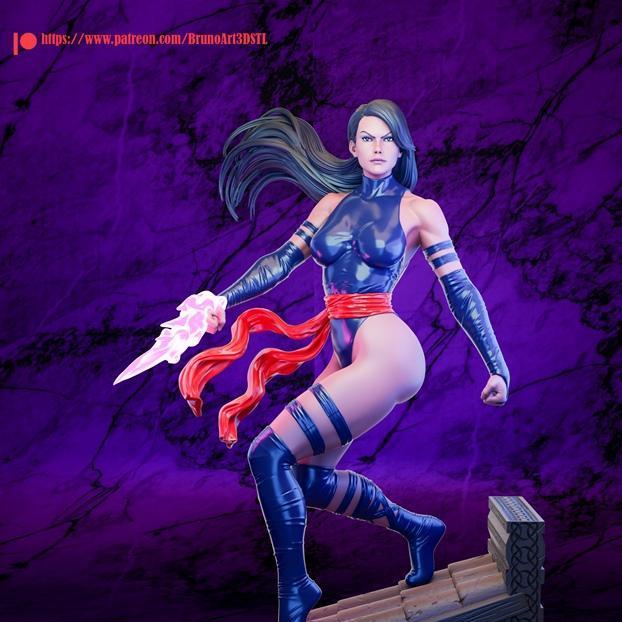 Psylocke 3D打印模型|Psylocke and NSFW and Bust – 3D Print Model STL