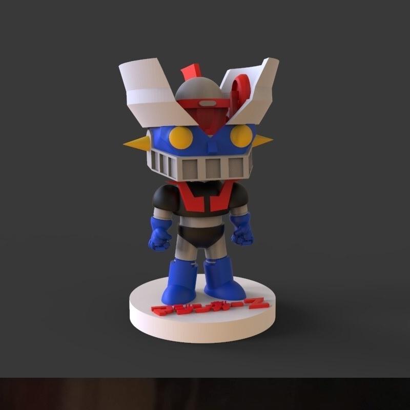 Funko 3D打印模型：Mazinger Z|Funko Mazinger Z – 3D Print Model STL