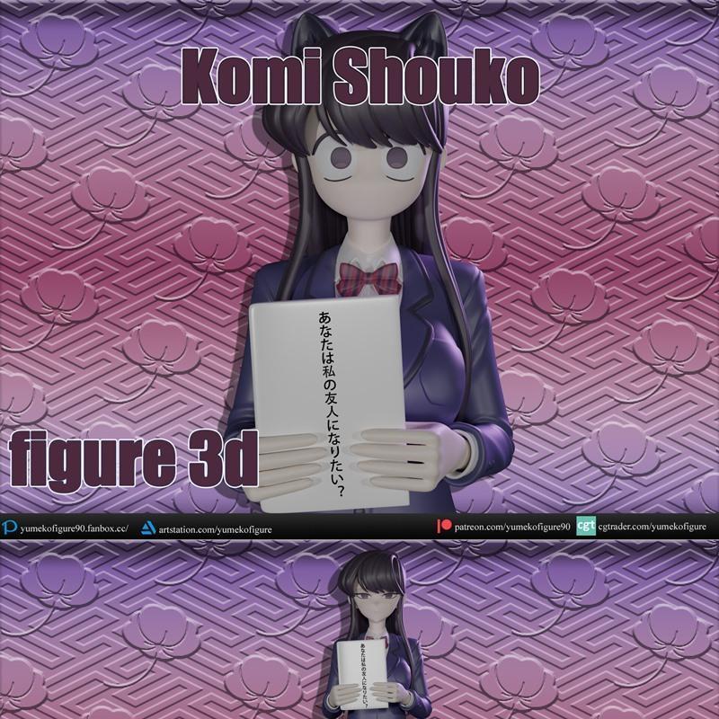 Komi Shouko 3D打印模型|Komi Shouko figure – 3D Print Model STL