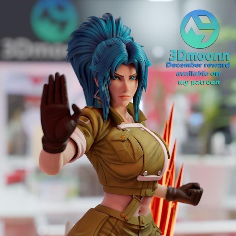莱ona 3D打印模型|Leona the King of Fighers – 3DMoonn – 3D Print Model STL