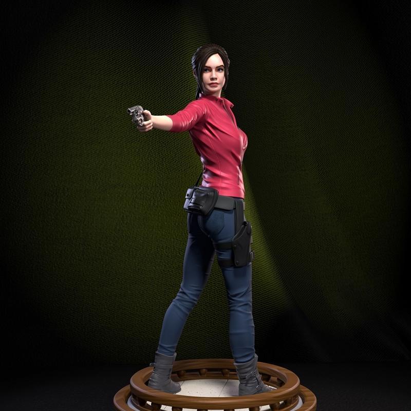 克莱尔·瑞德菲尔德 3D打印模型 STL|Claire Redfield – 3D Print Model STL