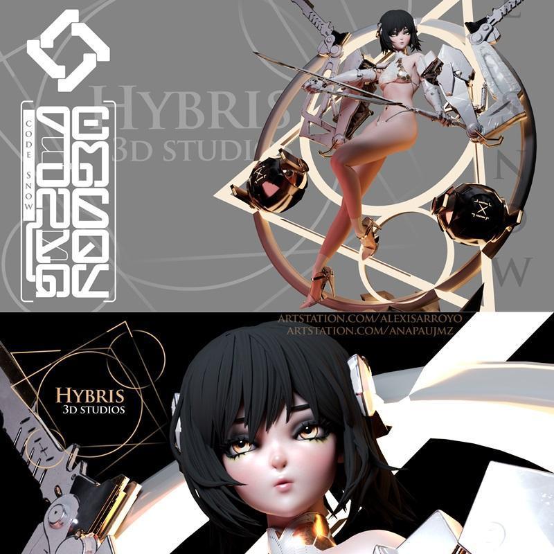 Code SNOW – 3D打印雪之精灵模型|Code SNOW – 3D Print Model STL