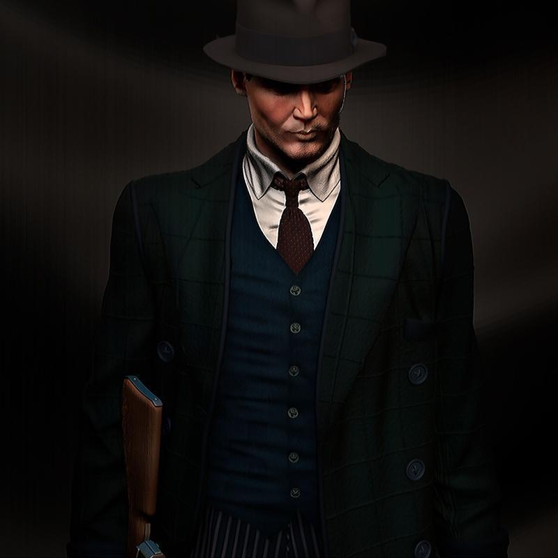 约翰迪林杰 3D打印模型 STL|John Dillinger – Johnny Depp Fan art – 3D Print Model STL