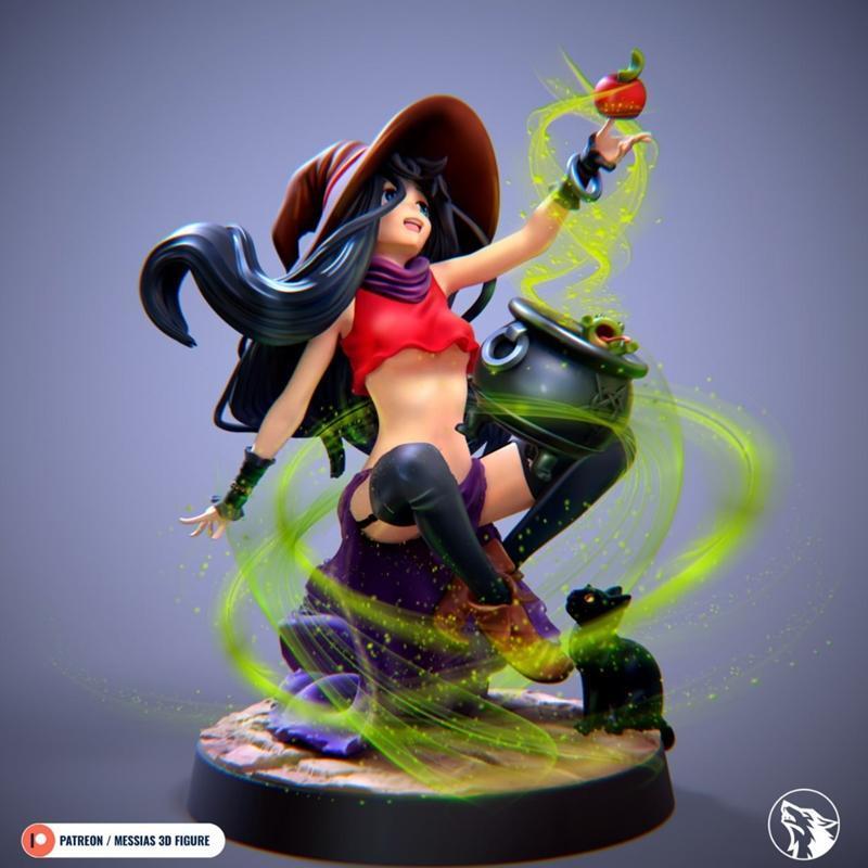 万圣节原画角色3D打印模型|Original Art witch halloween – 3D Print Model STL