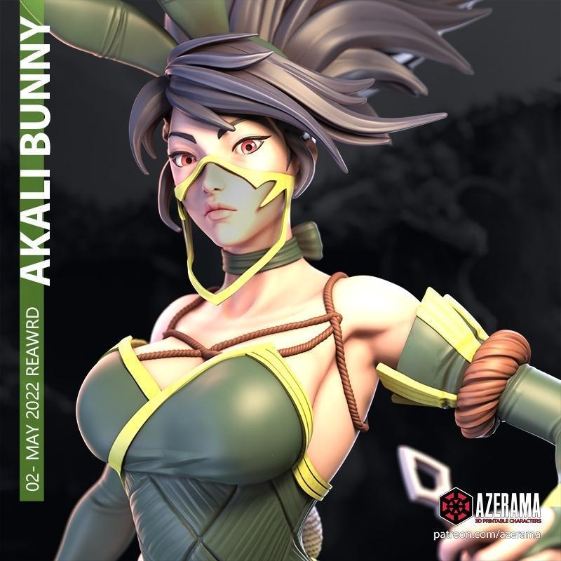 阿卡利 - 3D打印模型|Akali – Azerama – 3D Print Model STL