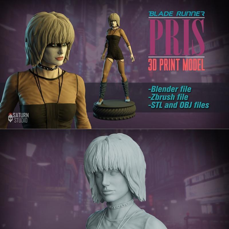 布莱德威特 3D打印模型|Blade Runner – Pris – 3D Print Model STL