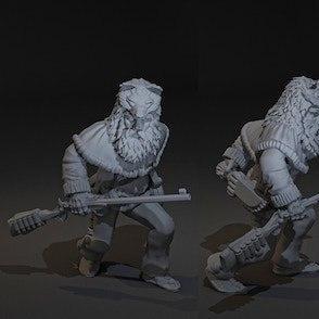 高 noon迷你模型 诱捕者 3D打印模型|High Noon Miniature Set The Trapper – 3D Print Model STL