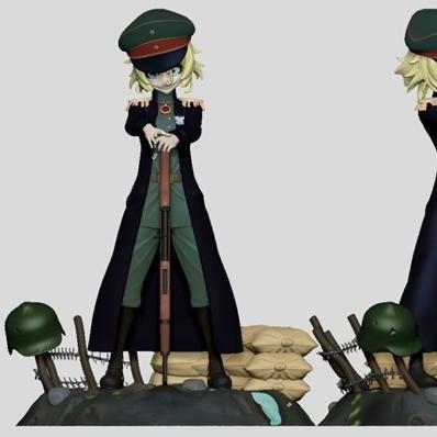 Tanya The Evil 3D打印模型|Tanya The Evil – 3D Print Model STL