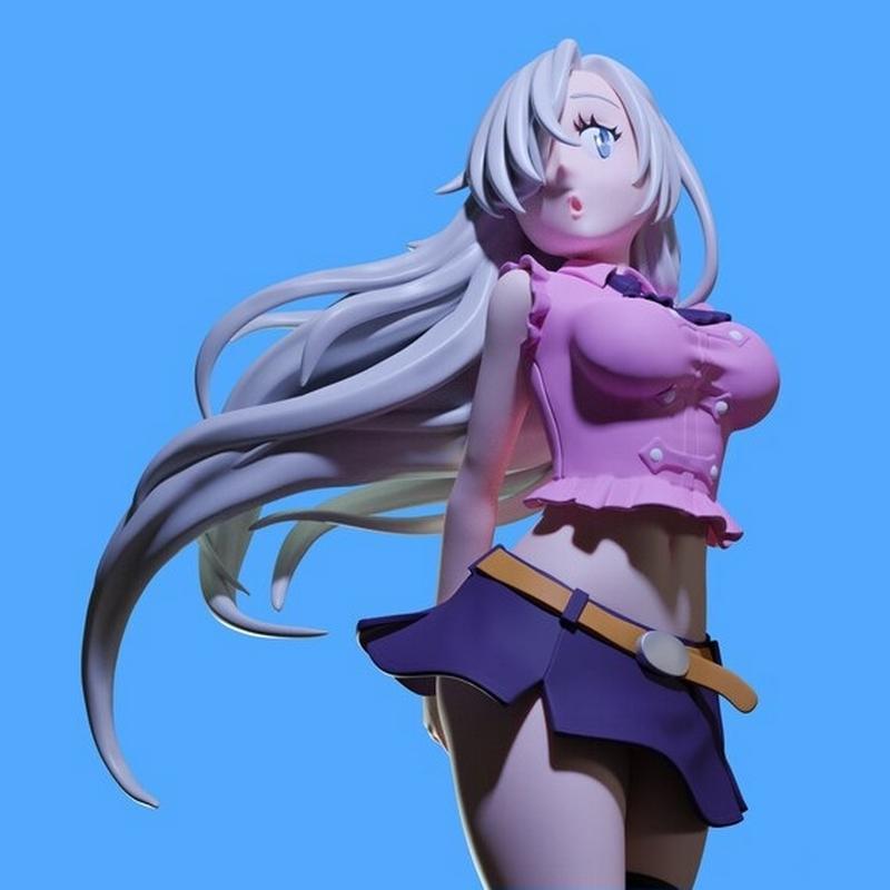 伊丽莎白：七宗罪 3D打印模型|Elizabeth – The Seven Deadly Sins – 3D Print Model STL