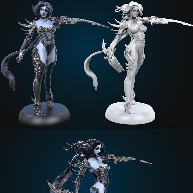 暗黑精灵刺客 3D打印模型|Dark Elf Assassin – 3D Print Model STL